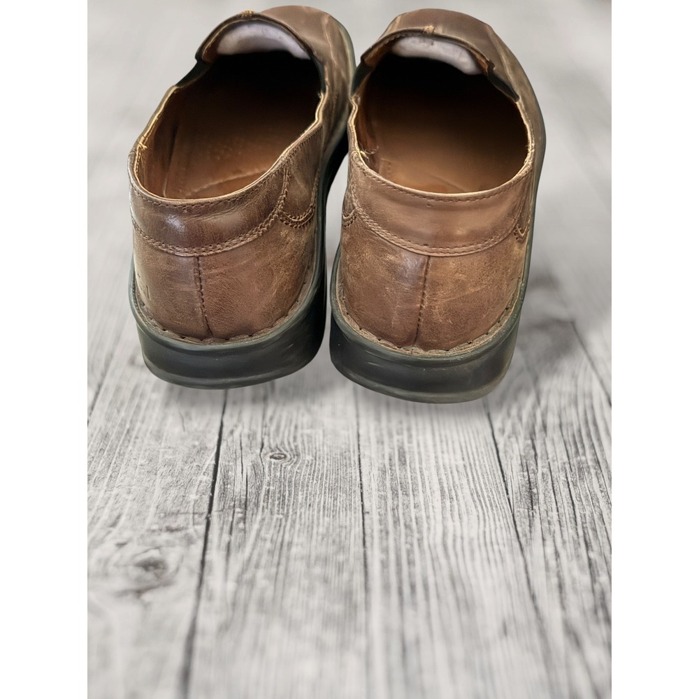 Josef Seibel Slip On Loafers Women 41 (9.5) Brown Dark Academia Leather Comfort - Picture 2 of 10